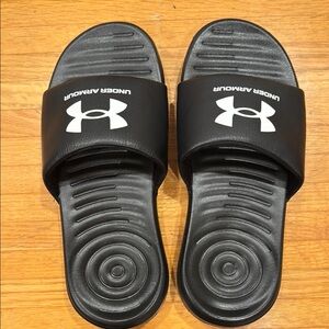 Under Armour Black Slide Sandals
